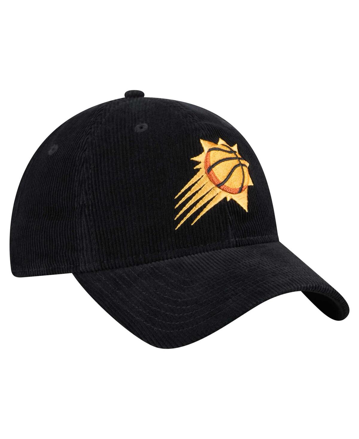 New Era Men's Black Phoenix Suns Throwback Corded 9twenty Adjustable Hat In Black