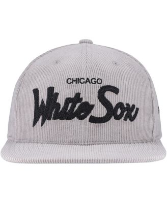 Men's Gray Chicago White Sox Corduroy Snapback Hat