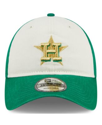 Men's White/Green Houston Astros 2024 St. Patrick's Day 9TWENTY Adjustable Hat