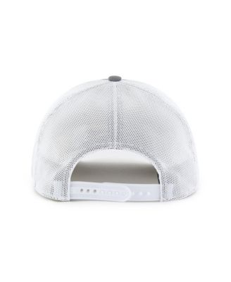 Men's Gray/White Texas Rangers Tide Sweep Rope Trucker Adjustable Hat