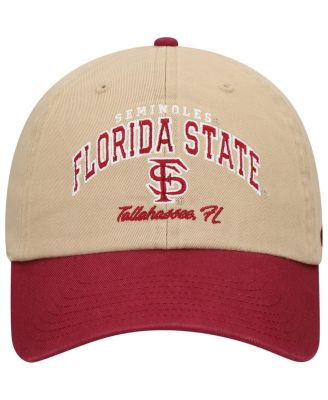 Men's Khaki Florida State Seminoles Local Clean Up Adjustable Hat