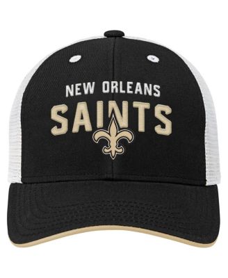 Big Boys and Girls Black New Orleans Saints Core Lockup Trucker Adjustable Hat