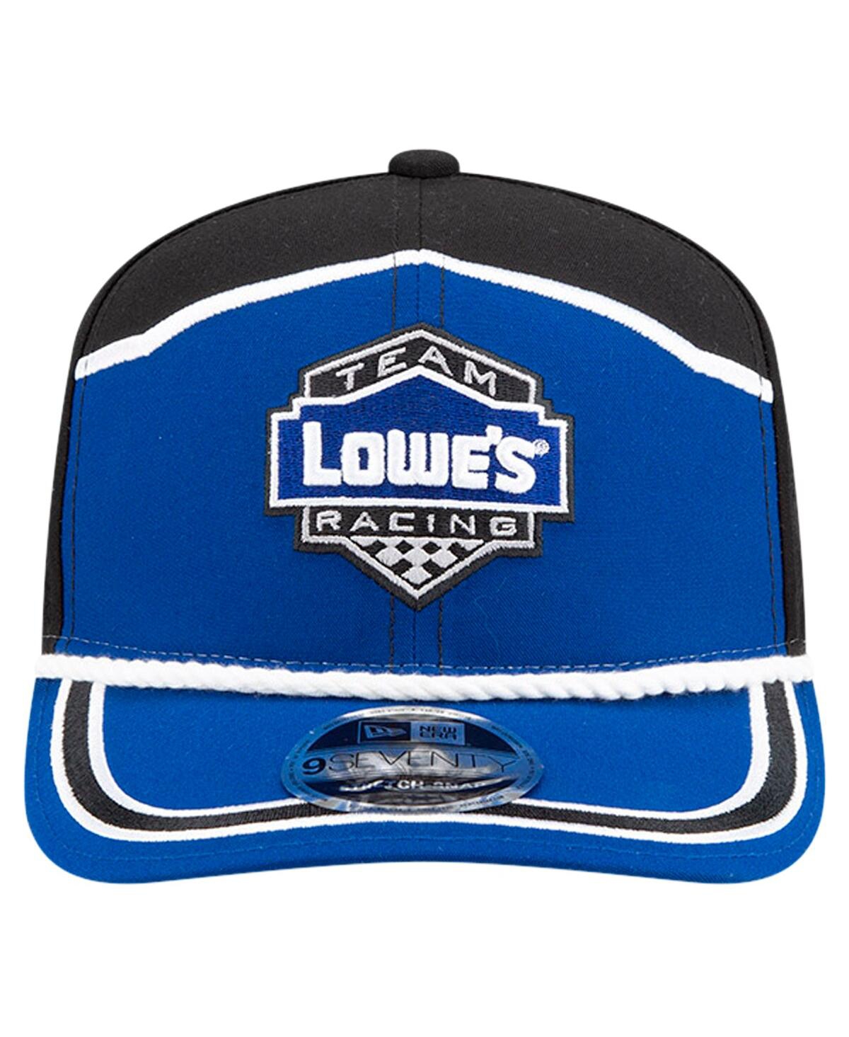 NEW ERA MEN'S ROYAL/BLACK JIMMIE JOHNSON LOWE'S 9SEVENTY STRETCH-SNAP HAT 