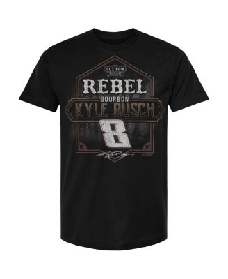 Men's Black Kyle Busch Rebel Bourbon Pit Stop T-Shirt