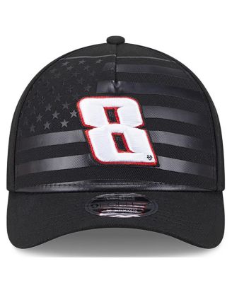 Men's Black Kyle Busch American Flag 9FORTY M-Crown A-Frame Adjustable Hat