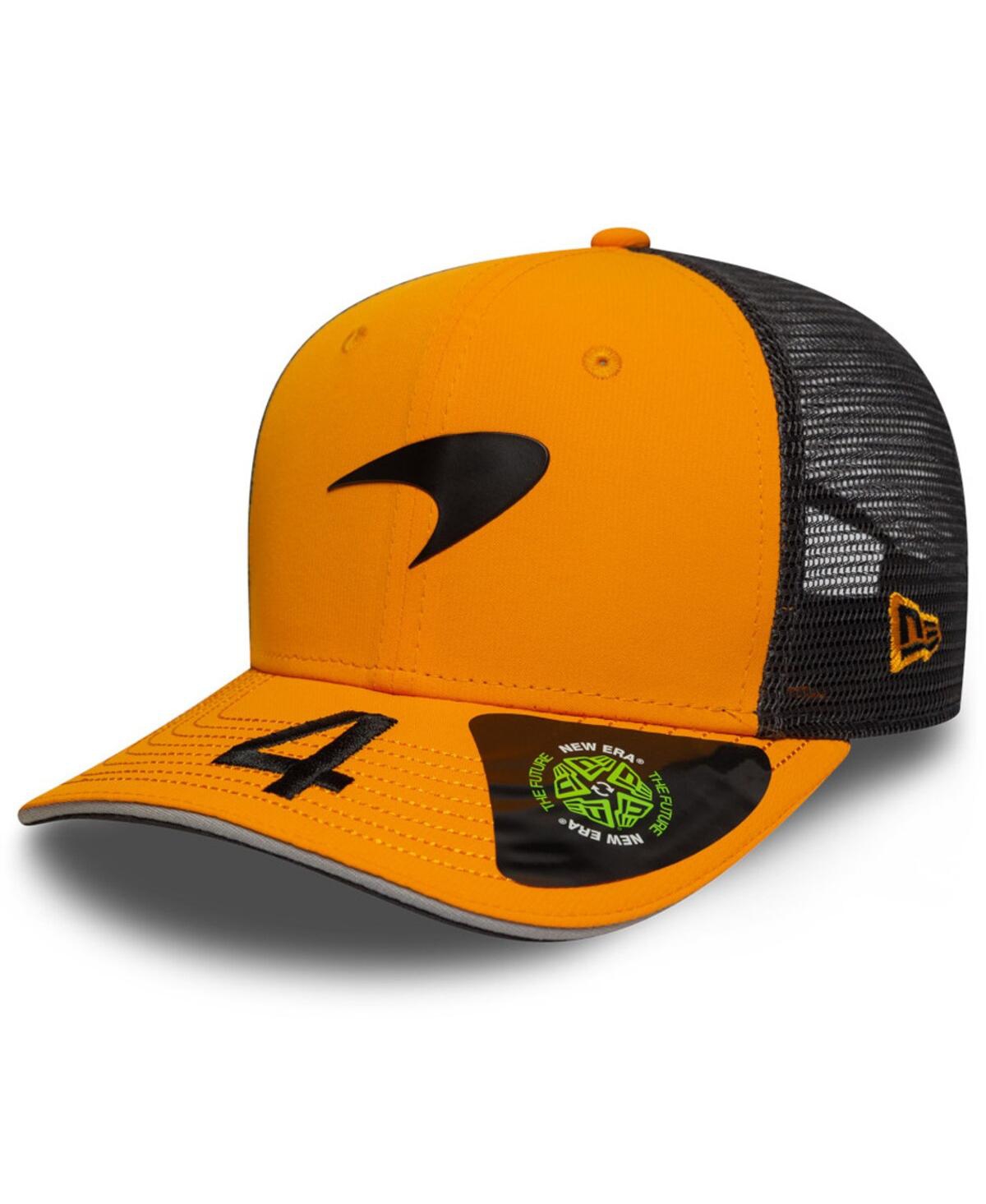 Shop New Era Big Boys And Girls Lando Norris Orange/anthracite Mclaren F1 Team 2025 Replica 9fifty Stretch-snap T In Orange,anthracite
