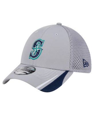 New Era - Men's Gray Seattle Mariners Linear 39THIRTY Flex-Fit Hat