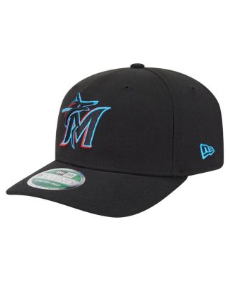 New Era - Men's Black Miami Marlins Player Replica 9SEVENTY Adjustable Hat