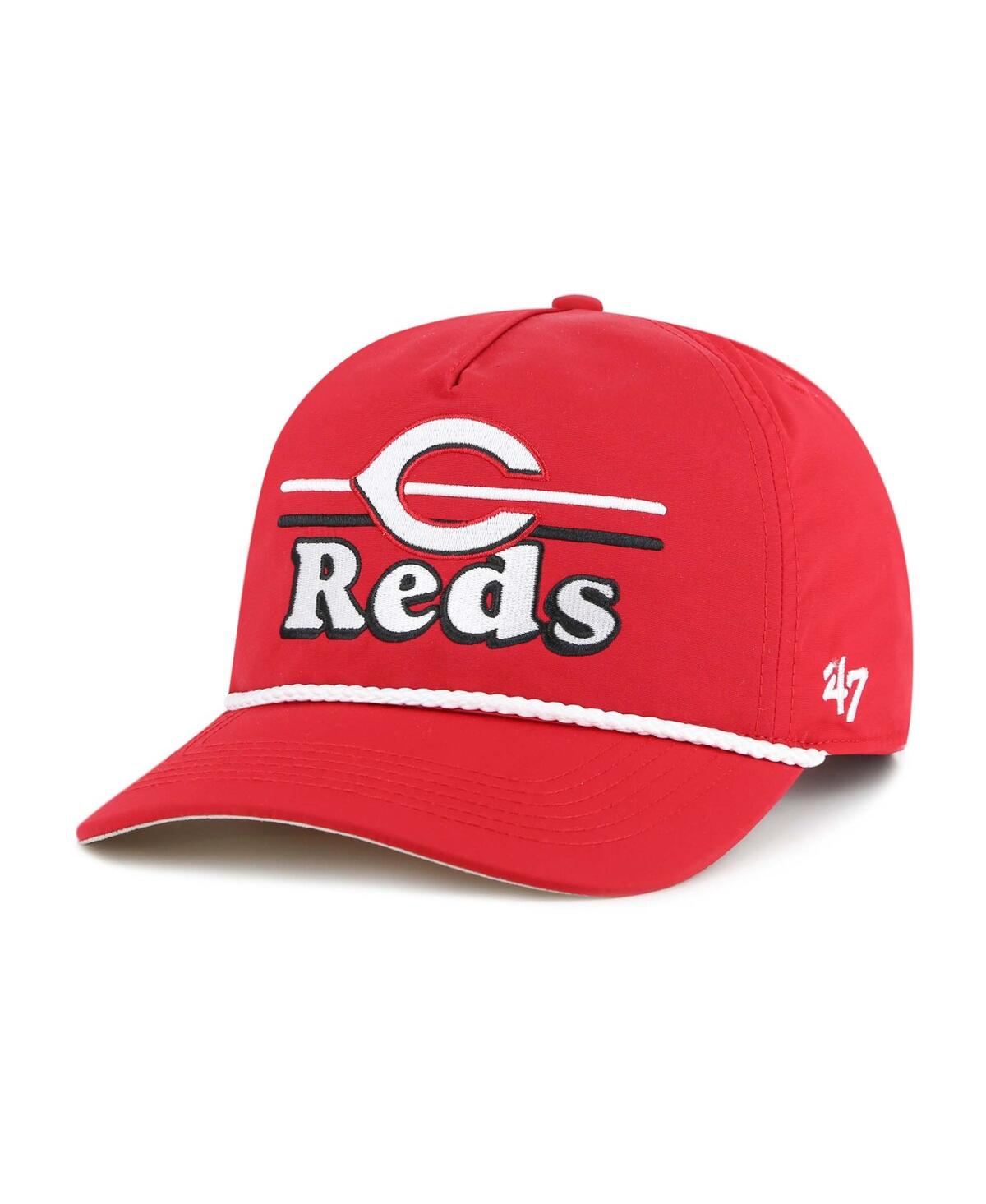 47 Brand Men's Red Cincinnati Reds Camp Scape Hitch Adjustable Hat In Red