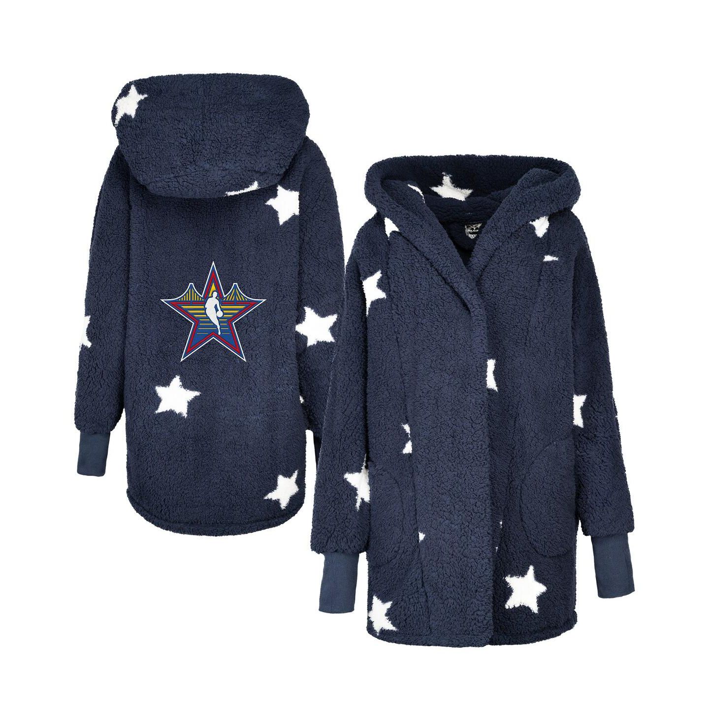 Женский свитер Jill Martin Navy 2025 NBA All-Star Game Lounger Open-Front — фото 1