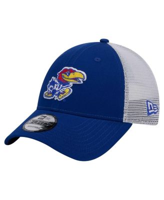 New Era - Men's Royal Kansas Jayhawks Trucker 9FORTY Adjustable Hat