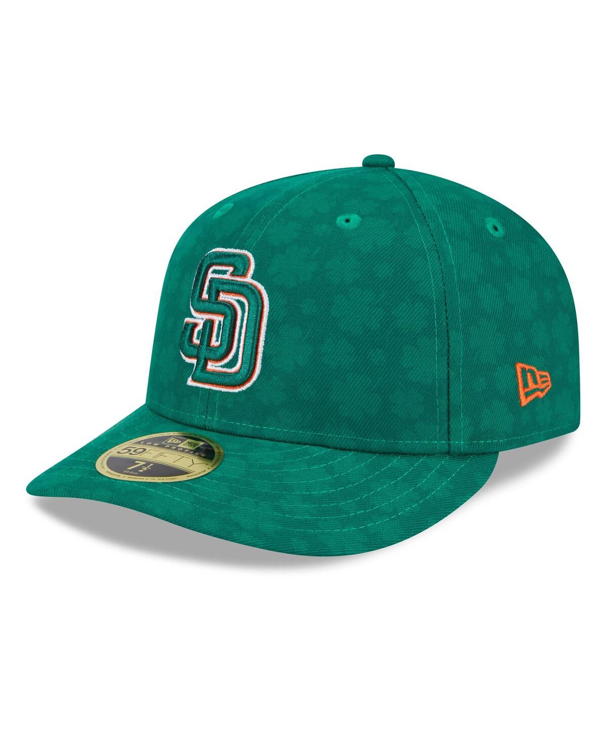 NEW ERA MEN'S KELLY GREEN SAN DIEGO PADRES ST. PATRICK'S DAY LOW PROFILE 59FIFTY FITTED HAT 