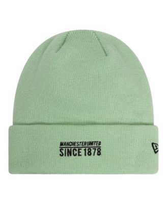 New Era - Women's Light Green Manchester United Seasonal Cuffed Knit Hat
