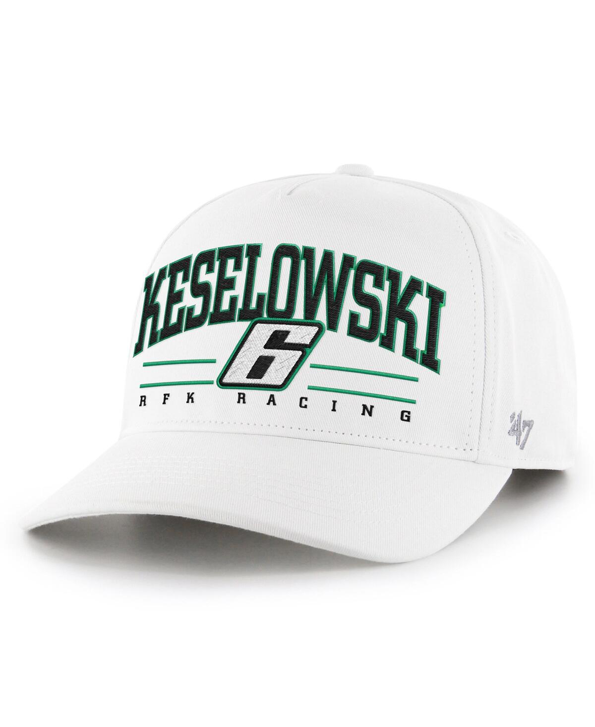 47 Brand Men's White Brad Keselowski Roscoe Hitch Adjustable Hat In White