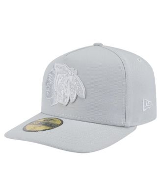 New Era - Men's Gray Chicago Blackhawks Color Pack A-Frame 59FIFTY Fitted Hat