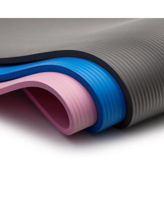 Premium 1/2-Inch Extra Thick Exercise Yoga Mat Non-Slip - Blue – 74 x 24 Inches