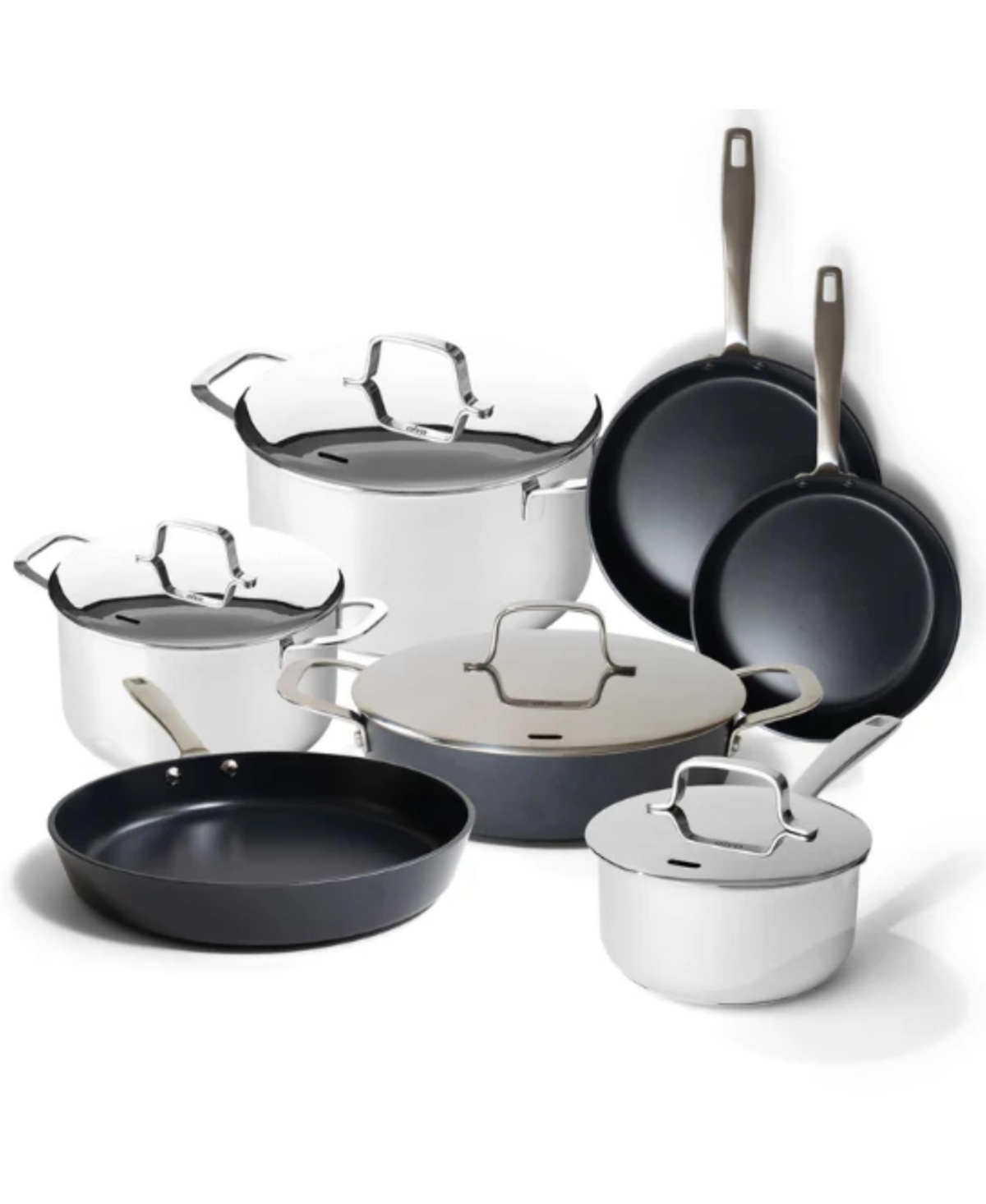Alva Maestro 11-Piece Ultimate Cookware Collection - Premium Stainless Steel & Ceramic Nonstick Pots & Pans Set - Non-Toxic Pfas/Pfoa/Ptfe-Free - Indu