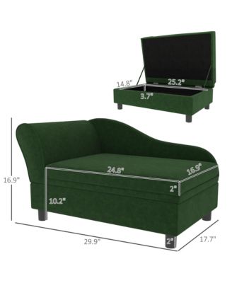 Luxury Small Dog Bed Couch W/ Storage, Little Dog Sofa