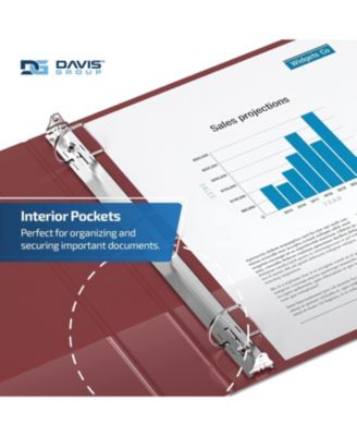 Premium Economy, Angle D Ring, Binder, 6 Pack (Orange, 2")