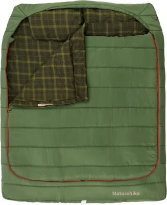 Naturehike 0 Degree Flannel Two Person Sleeping Bag with Pillows for
