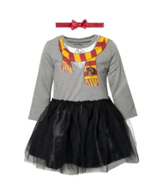 Hermione Baby Girls Dress and Headband Newborn to Infant