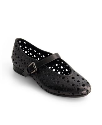 Bernardo Borden Perf Mary Jane Flat