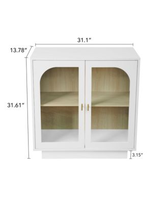 Storage Cabinet with Acrylic Door for Living Room, Dining Room, Study