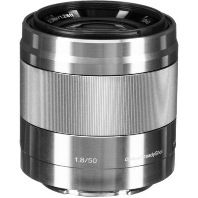 E 50mm f/1.8 OSS Lens for Sony E, Silver