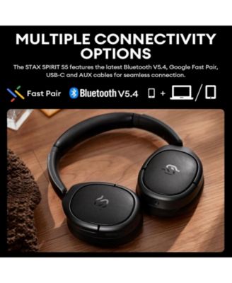 Wireless Planar Magnetic Headphones, Hi-Res Audio, Bluetooth 5.4, 80H Playback & Fast Charging