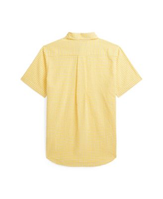 Big Boys Gingham Seersucker Short Sleeve Shirt
