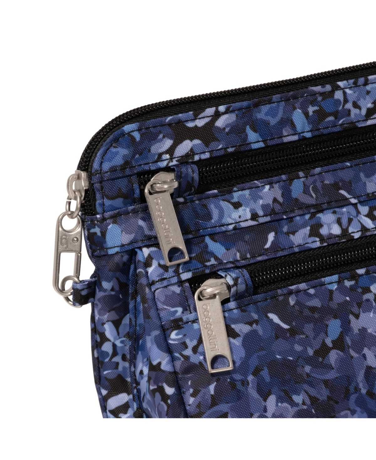 Baggallini Securtex Anti-theft Crossbody Bag In Indigo Petal