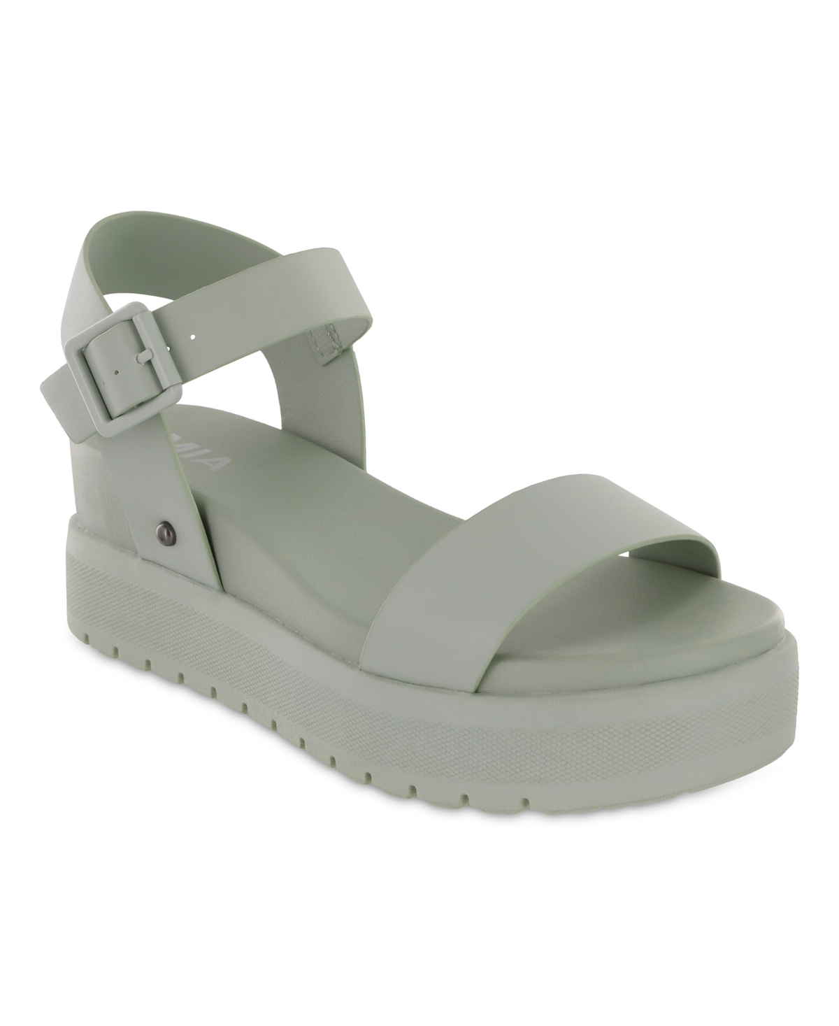 Mia Women's Kayci Platform Round Toe Sandals In Sage
