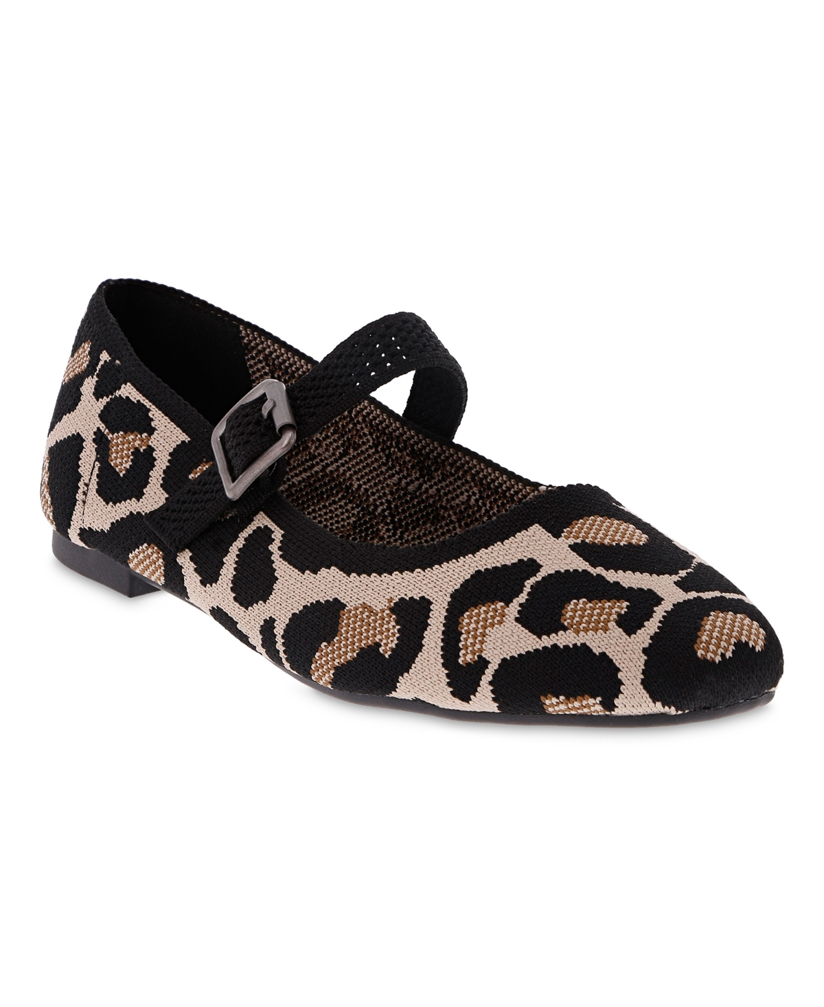Mia Brita Mary Jane Flat In Leopard
