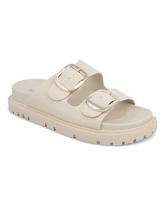 Women's Gen Double Buckle Flat Slide Sandals