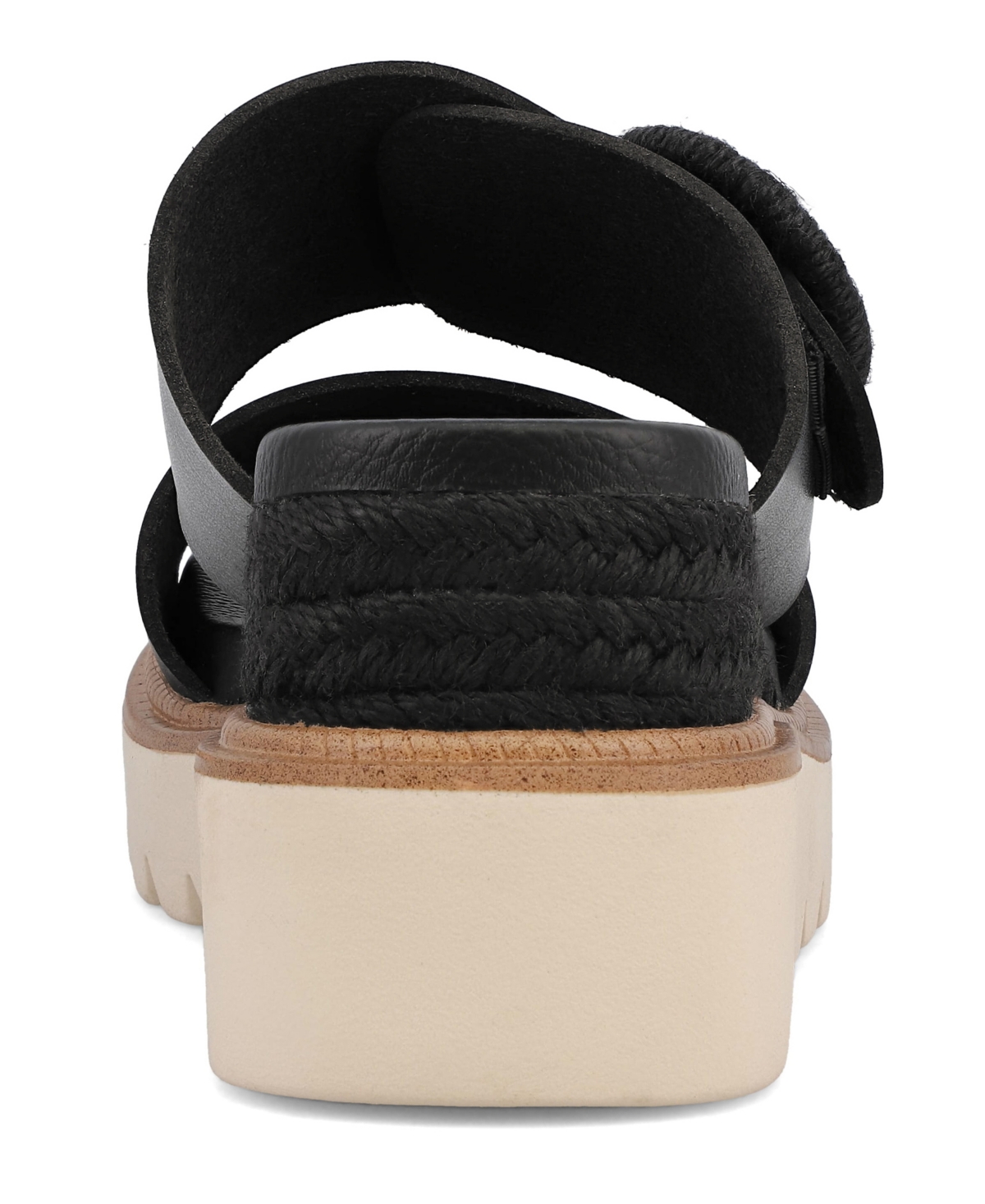 Shop Mia Women's Orla Slip-on Wedge Sandals In Black