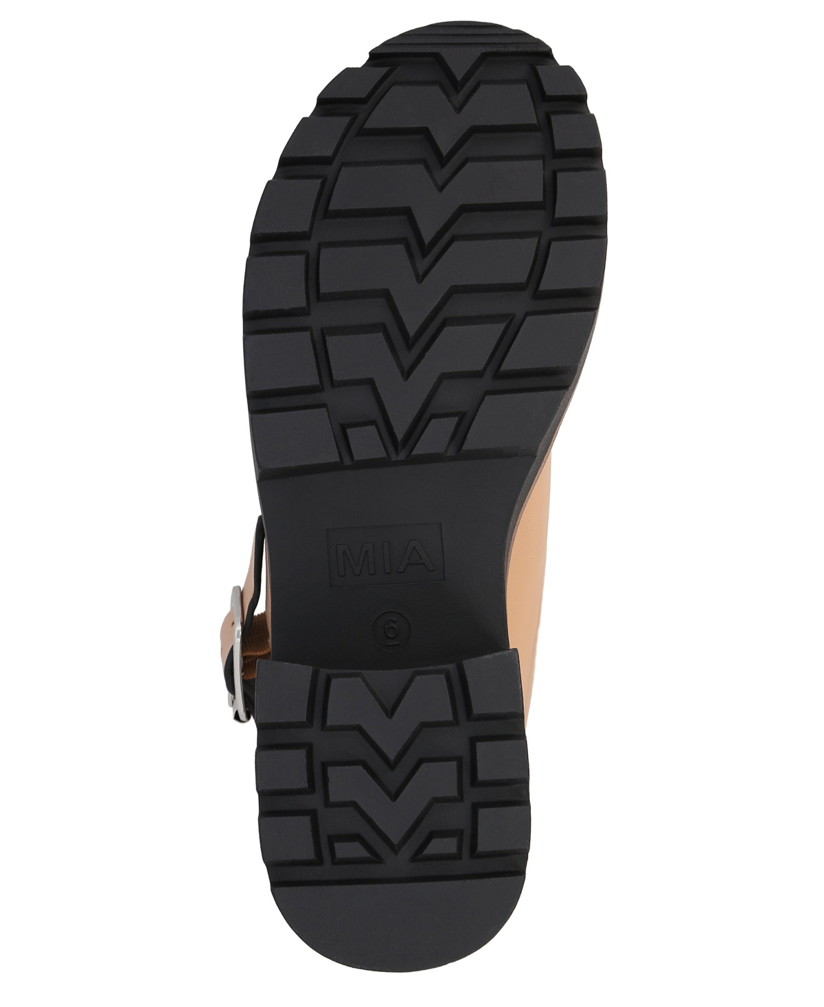 Mia Sheska Slingback Platform Sandal In Tan