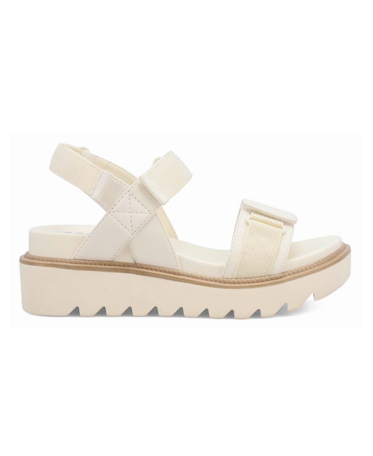 Mia Women's Jony Platform Round Toe Sandals In Bone