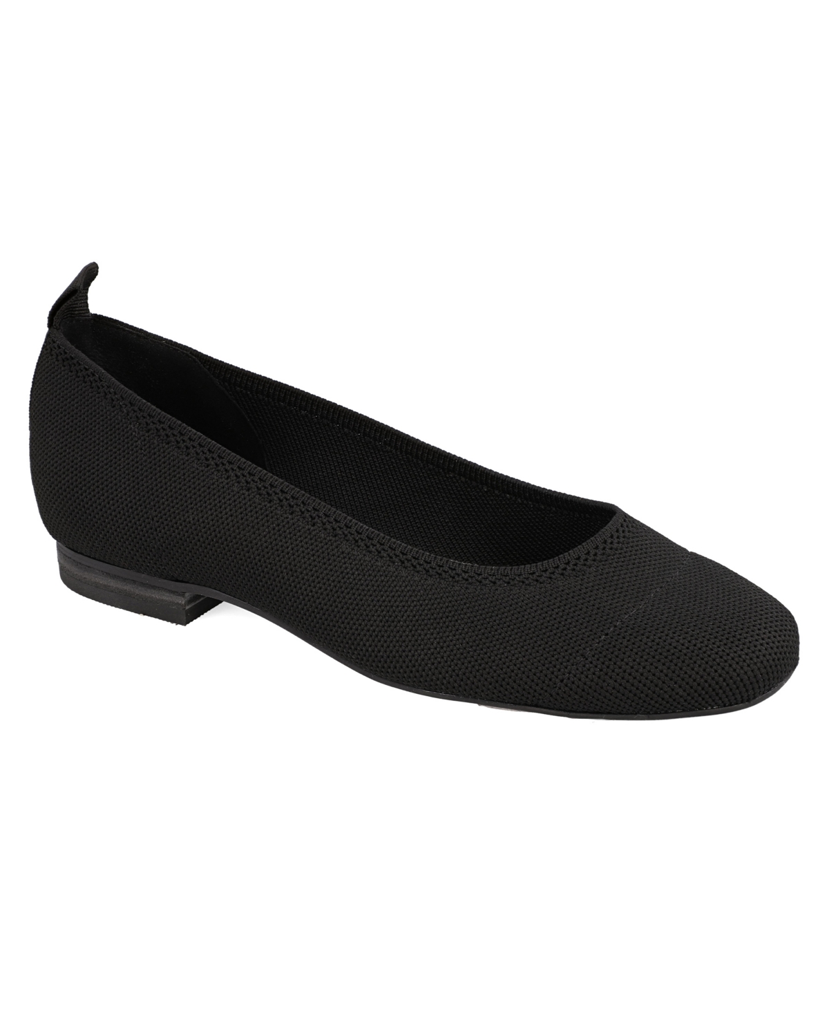 Mia Women's Rasia Ballet Knit Round Toe Flats In Black