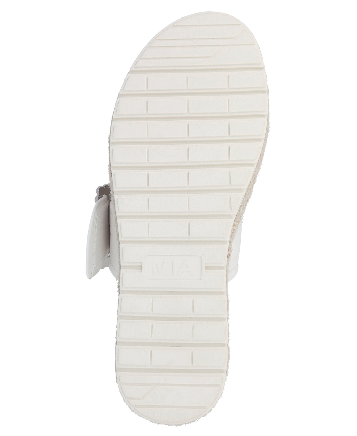 Shop Mia Women's Kika Platform Slide Round Toe Sandals In White