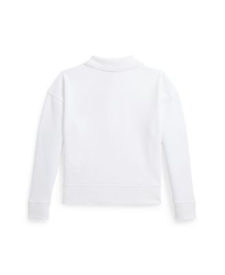 Toddler and Little Girls Logo French Terry Polo Sweatshirt