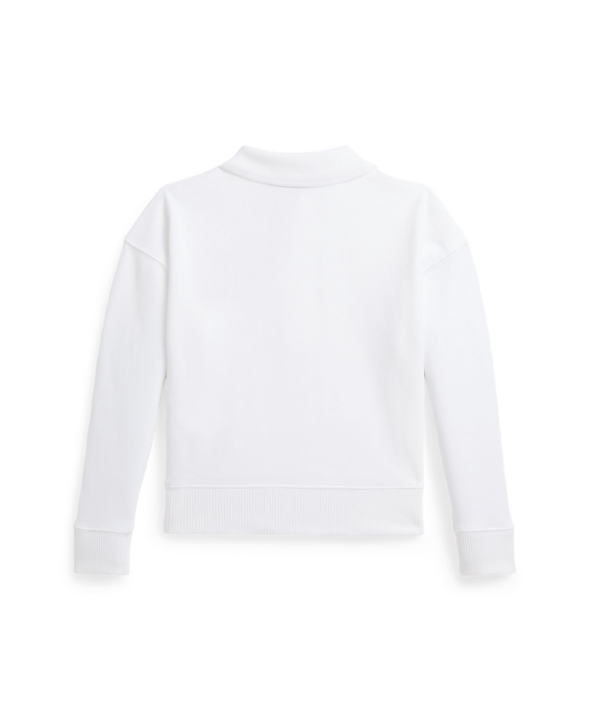 Polo Ralph Lauren Toddler And Little Girls Logo French Terry Polo Sweatshirt In White