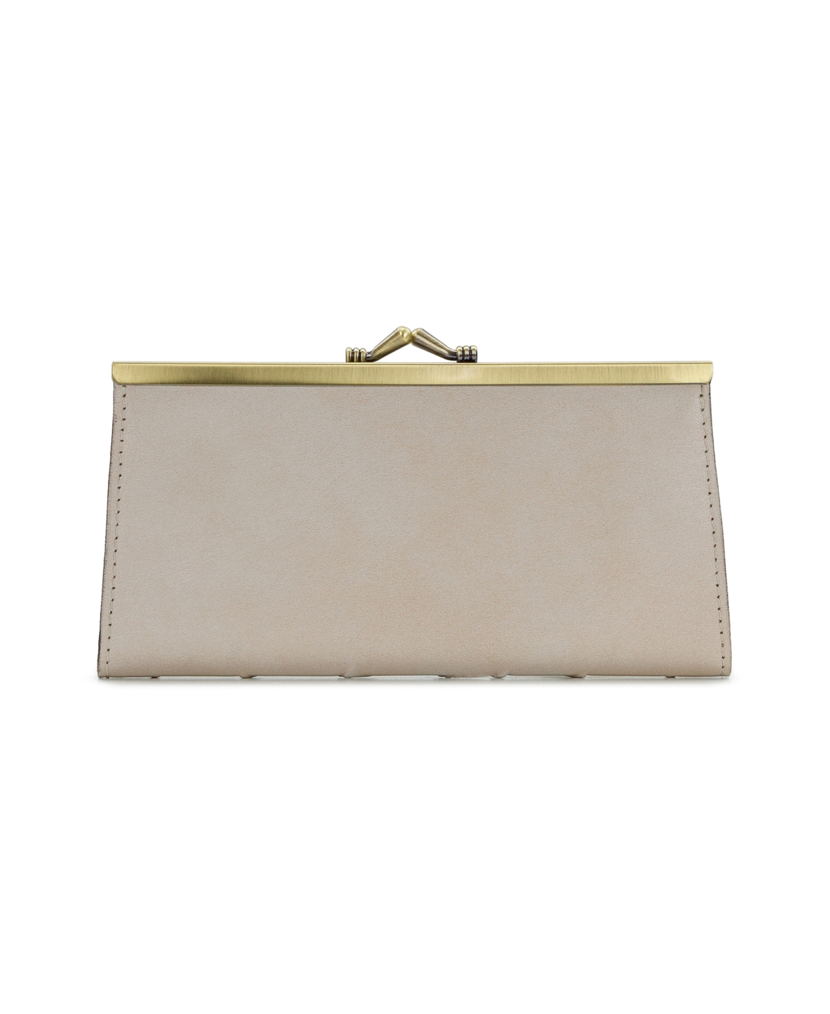 Shop Patricia Nash Boxed Effie Frame Kisslock Wallet In Chalk White