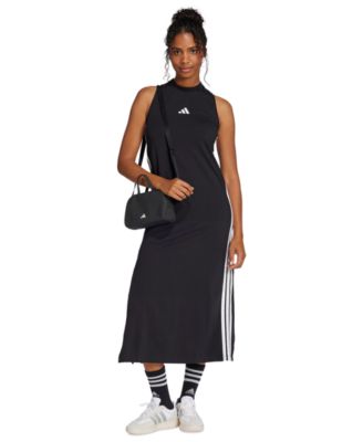 adidas - Women's Cotton-Blend Sleeveless Racerback Maxi Dress