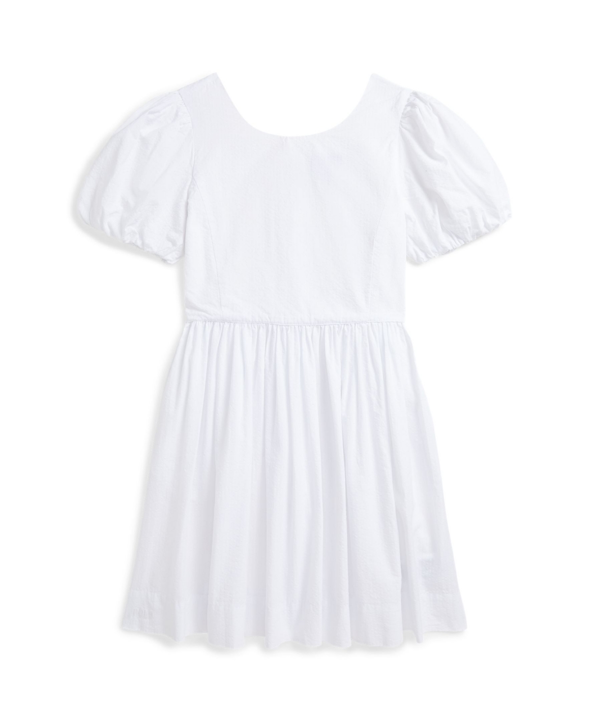 Polo Ralph Lauren Toddler And Little Girls Seersucker Dress In White