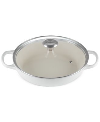 Enameled Cast Iron Signature Round 2.25-Qt. Braiser with Glass Lid
