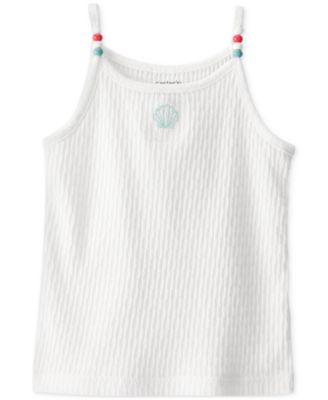 Carter's - Toddler Girls Seashell Ribbed Tank Top