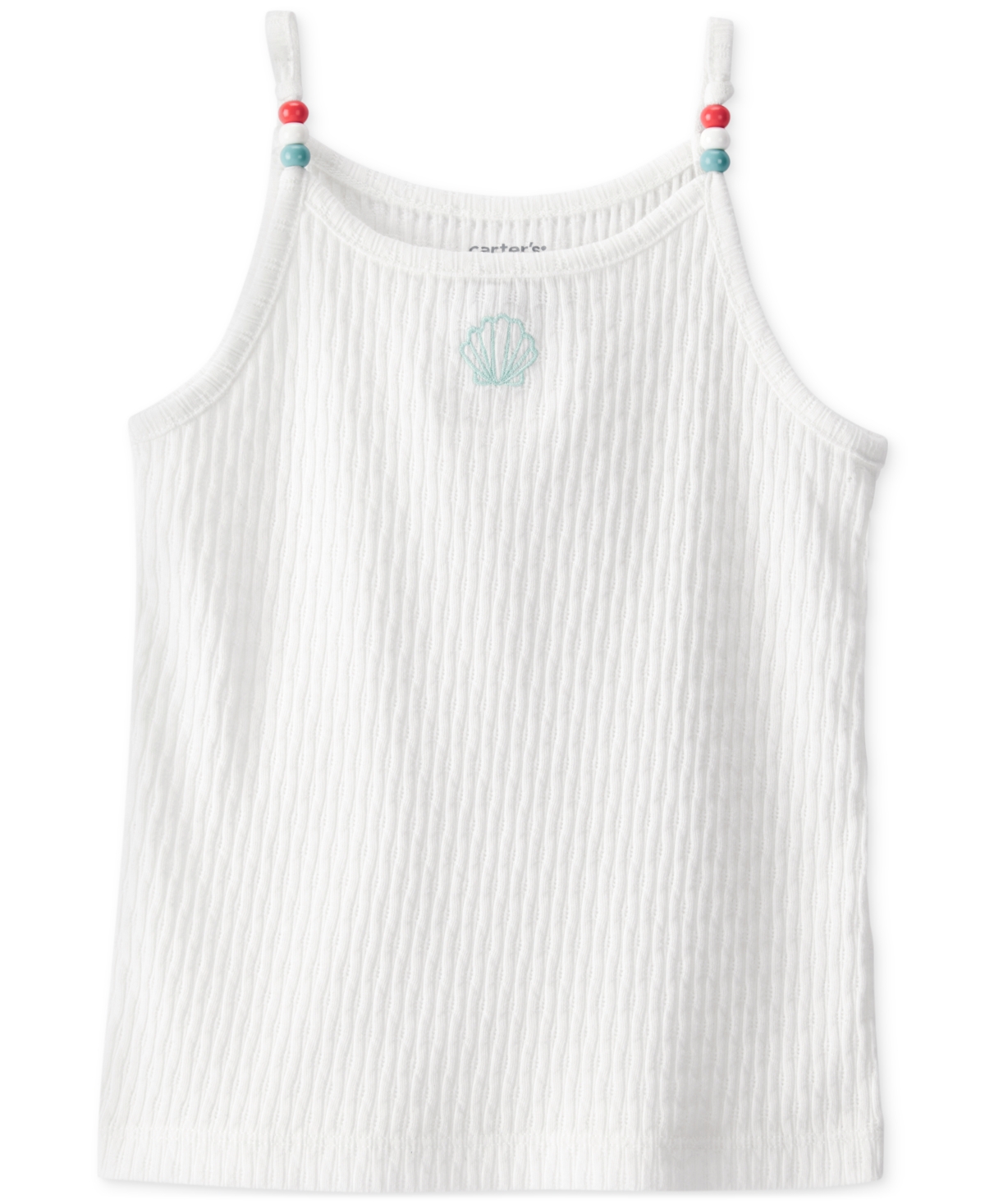 Carter's Toddler Girls Seashell Ribbed Tank Top