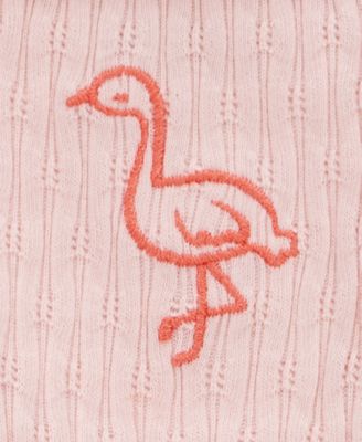 Toddler Girls Flamingo Ribbed Tank Top