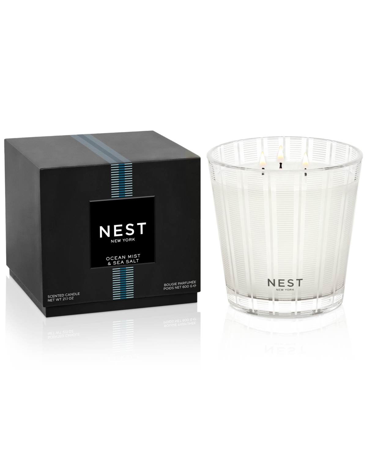 Ocean Mist & Sea Salt 3-Wick Candle, 21.1 oz. - Ocean Mist  Sea Salt