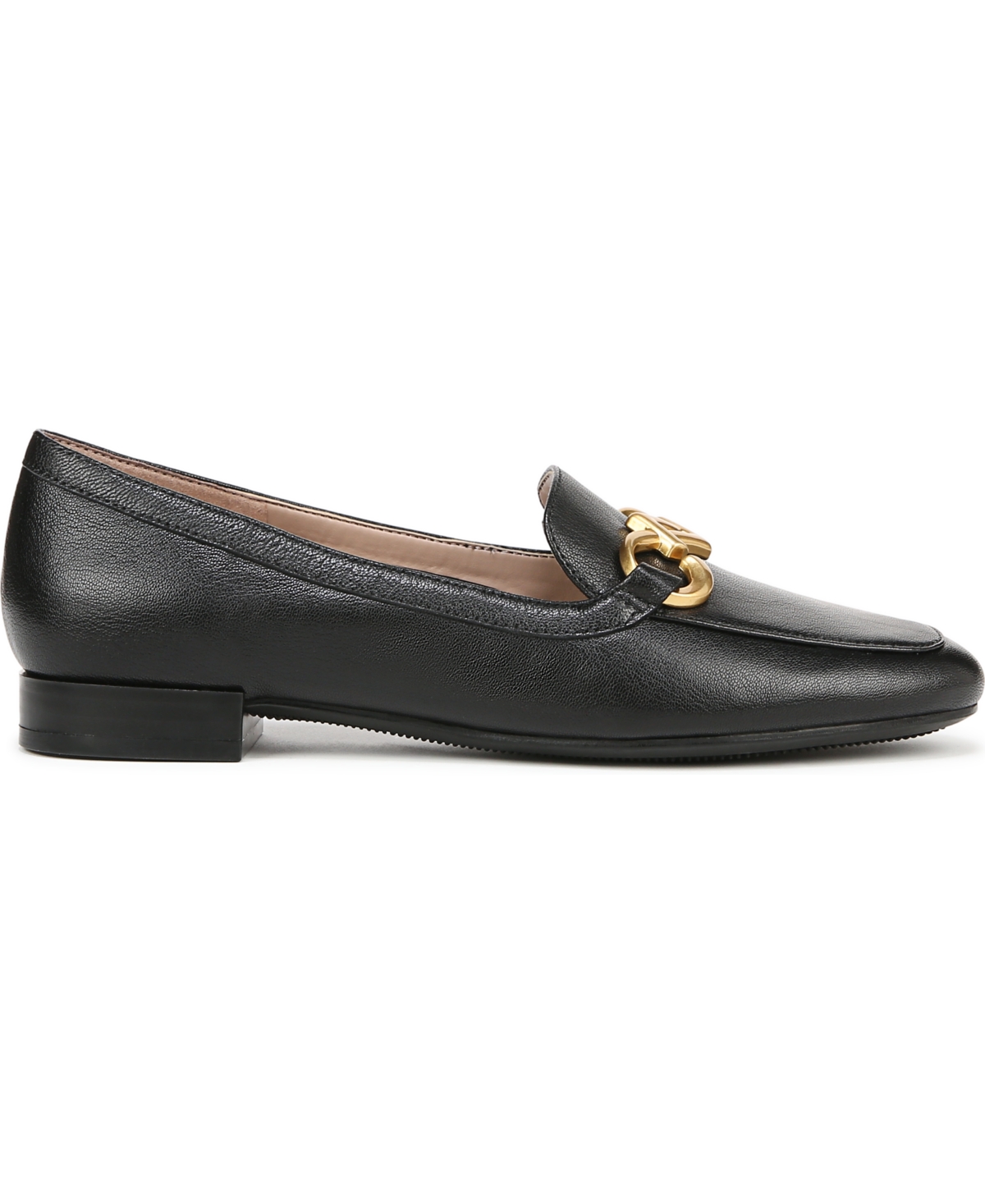 Naturalizer Women's Jovie Closed Round Toe Loafers In Black Leather